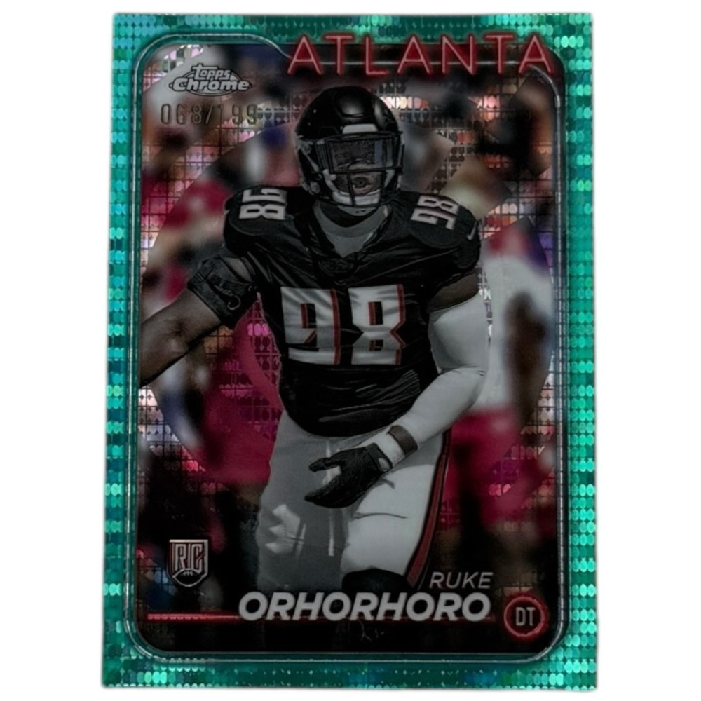 2024 Topps‎ Chrome - Rookies Ruke Orhorhoro #279 Aqua Sonar Refractor /199 (RC)